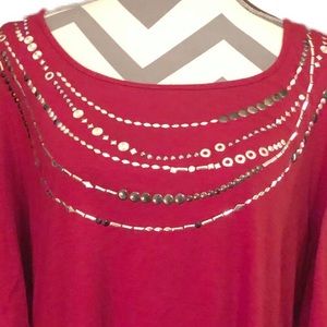 new directions Tops - NEW DIRECTIONS Cranberry Red Flutter Sleeve Blouse new directions Tops - NEW DIRECTIONS Cranberry Red Flutter Sleeve Blouse